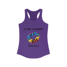 Load image into Gallery viewer, It's Nice to be Naughty Up4Drea Pride Racerback Tank Top Sizes S M L XL 2XL
