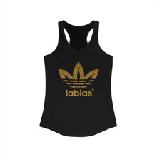 Load image into Gallery viewer, Labias Funny Parody Women's Ideal Racerback Tank