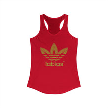 Load image into Gallery viewer, Labias Funny Parody Women's Ideal Racerback Tank