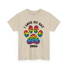 Load image into Gallery viewer, I LOVE MY GAY DOGS RAINBOW PRIDE T-Shirt - ALL Sizes - XS - 5XL