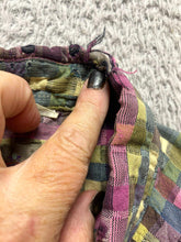 Load image into Gallery viewer, The Territory Ahead Shirt Adult 2XL XXL Rainbow Patchwork Texture Button Up Mens