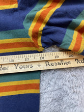 Load image into Gallery viewer, Brixton Shirt Adult Small Blue Green Striped Retro Embroidered Skateboard Mens