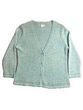 Load image into Gallery viewer, Pendleton Sweater Womens Medium Teal Green Button Front Cardigan Knitted Ladies