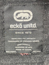 Load image into Gallery viewer, Ecko Unltd Shirt Adult Extra Large Heather Black Hoodie Rhino Brand Snaps Mens