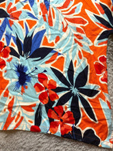 Load image into Gallery viewer, Soft Surroundings Shirt Womens PXL Petite Orange Blue Oversized Tropical Rayon