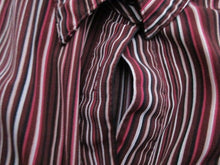 Load image into Gallery viewer, East 5th Shirt Womens Small Button Up Collared Blouse Stripe Spandex Petite Lady
