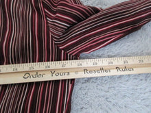 Load image into Gallery viewer, East 5th Shirt Womens Small Button Up Collared Blouse Stripe Spandex Petite Lady