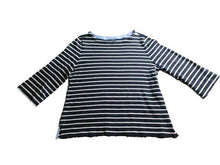 Load image into Gallery viewer, Nautica Shirt Womens 2XL XXL Elbow Sleeve Striped Flowy Blouse Casual Ladies