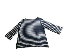 Load image into Gallery viewer, Nautica Shirt Womens 2XL XXL Elbow Sleeve Striped Flowy Blouse Casual Ladies