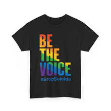 Load image into Gallery viewer, Be The Voice #StopSuicide Pride T-Shirt - Size S - 5XL