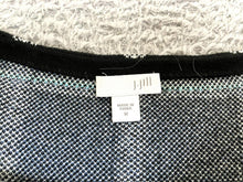 Load image into Gallery viewer, J Jill Sweater Womens Medium Black White Knit Oversized Boxy Outerwear Ladies