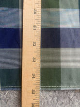 Load image into Gallery viewer, ENYCE Shirt Adult 4X Blue Green Plaid Button Up Pockets Mens Hip Hop Street NWT