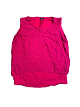 Load image into Gallery viewer, Apt 9 Shirt Womens 3X Hot Pink Tank Split Lined Blouse Overlay Plus Ladies