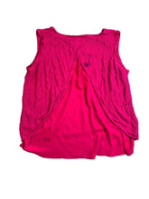 Load image into Gallery viewer, Apt 9 Shirt Womens 3X Hot Pink Tank Split Lined Blouse Overlay Plus Ladies