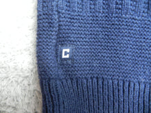 Load image into Gallery viewer, CHAPS Sweater Womens Large Blue Mock Neck 1/4 Zip Cable Knit Outerwear Ladies