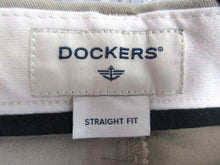 Load image into Gallery viewer, Dockers Pants Adult 42x30 Khaki Flat Front Straight Fit Trouser Casual Men