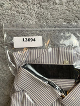 Load image into Gallery viewer, Slim Fit Shirt Adult 3XL XXXL Purple White Stripe Button Up Casual Collared Mens