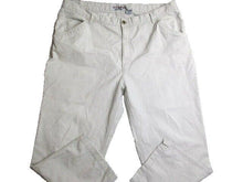 Load image into Gallery viewer, Boca Classic Pants Adult 42x30 Off White Flat Front Straight Leg Utility Mens