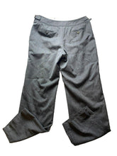 Load image into Gallery viewer, Talbots Pants Women 10 (35x31.5) Charcoal Gray Straight Leg Stretch Wool Spandex