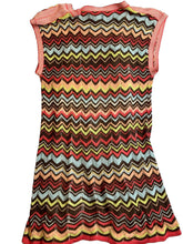 Load image into Gallery viewer, BCBG Maxazria Dress Womens Medium Rainbow Azlearedco Knit  A-Line Short Ladies