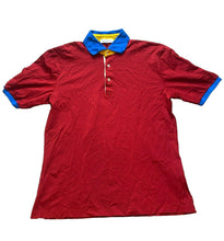 Load image into Gallery viewer, Bullock & Jones Shirt Adult Medium Red Preppy Casual Collared Golf Polo Mens