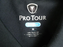 Load image into Gallery viewer, Pro Tour Shirt Adult Medium Black Purple Preppy Cool Play Golf Polo Sports Mens