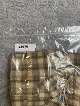 Load image into Gallery viewer, Kamro USA Shirt Adult 2XL XXL Tan Plaid Button Up Pocket Casual Outdoor Mens