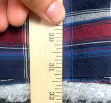 Load image into Gallery viewer, Foundry Supply Co Shirt Adult 2XLT XXL Tall Blue Red Plaid Button Up Casual Mens