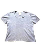 Load image into Gallery viewer, VTG Designers Originals Shirt Womens Extra Large Light Blue Square Neck Ladies