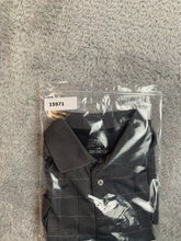 Load image into Gallery viewer, PGA Tour Shirt Adult Large Charcoal Windowpane Performance Casual Golf Polo Mens