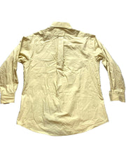 Load image into Gallery viewer, IZOD Shirt Adult Large 16.5 32/33 Yellow Silky Poplin Button Up Casual Dress Men