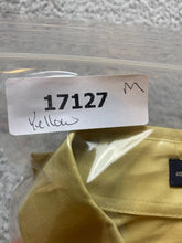 Load image into Gallery viewer, IZOD Shirt Adult Large 16.5 32/33 Yellow Silky Poplin Button Up Casual Dress Men
