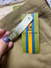 Load image into Gallery viewer, Life Khaki Haggar Pants Adult 40x29 Relaxed Straight Flat Front Chino Mens NWT