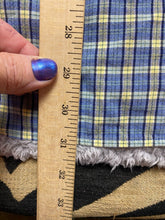 Load image into Gallery viewer, Catalina Shirt Adult 2XL XXL Yellow Blue Plaid Button Up Pocket Casual Mens