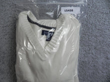 Load image into Gallery viewer, St John's Bay Sweater Adult Extra Large White V-Neck Knit Outerwear Pullover Men