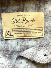 Load image into Gallery viewer, Old Ranch Shirt Womens Extra Large Blue Oversized Button Up Cowgirl Pockets