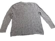 Load image into Gallery viewer, Croft & Barrow Sweater Womens 2X Gray V-Neck Cable Knit Outerwear Plus Ladies
