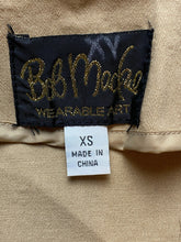 Load image into Gallery viewer, Bob Mackie Jacket Womens Extra Small Taupe Wearable Art Zip Up Embellished Gems