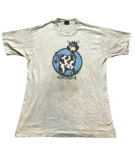 Load image into Gallery viewer, VTG Wisconsin Shirt Womens Large Gray Single Stitch Funny Cow Farm 90s Ladies