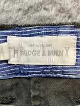 Load image into Gallery viewer, Bridge & Burn Pants Adult 31x28 Gray Portland Oregon Canvas Slash Pocket Mens