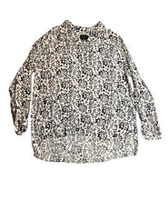 Load image into Gallery viewer, Pendleton Shirt Womens Extra Large Black White Lagenlook Oversized Tunic Blouse