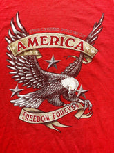 Load image into Gallery viewer, VTG America Shirt Adult Extra Large Red Freedom Forever Eagle USA Patriotic Mens