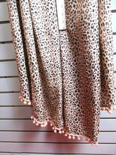 Load image into Gallery viewer, America & Beyond Cover Up Womens Medium Peach Leopard Print Kaftan Swimwear A&B