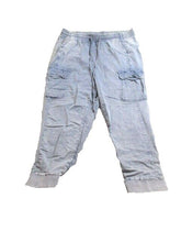 Load image into Gallery viewer, Torrid Pants Womens 2 (34x24) Blue Jogger Cargo Capri Lightweight Rayon Spandex