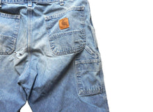 Load image into Gallery viewer, Carhartt Jeans Adult 34x32 Grunge Distressed Carpenter Denim Pants Thrashed Mens