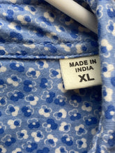 Load image into Gallery viewer, California Shirt Co Adult Extra Large Blue AOP Flower Button Up Hawaiian Mens