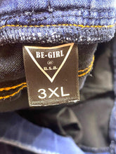 Load image into Gallery viewer, Be Girl Skirt Womens 3XL (40x34) Blue Denim Pencil Maxi Spandex Whiskered Modest