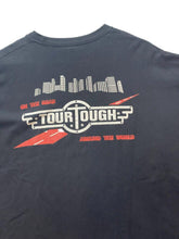 Load image into Gallery viewer, Tour Tough Shirt Adult 2XL Black On The Road Around The World Streetwear Mens