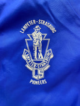 Load image into Gallery viewer, VTG Lampeter Strasburg Pioneers Jacket Adult Small Blue Snap Varsity 70s 80s Men