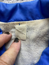 Load image into Gallery viewer, VTG Lampeter Strasburg Pioneers Jacket Adult Small Blue Snap Varsity 70s 80s Men